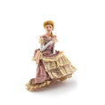 Load image into Gallery viewer, Galia Bazylko Seated Victorian Lady Dollhouse Doll Rose Silk Gown