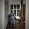 Load image into Gallery viewer, Clay Poseable Victorian Gentleman Dollhouse Doll in Silk Tailcoat