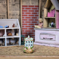 Load image into Gallery viewer, Kay Lewis Staffordshire Porcelain Cottage Built on a Brass Button