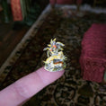 Load image into Gallery viewer, Tricia Street Staffordshire Lion & Tiger Bocage Porcelain Sculpture