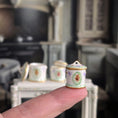 Load image into Gallery viewer, 3-Piece Beate Wickert Floral Porcelain Canister Set Miniature Dollhouse