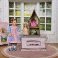 Load image into Gallery viewer, Tina Richardson OOAK Victorian Companion Doll Sculpted Clay Miniature Dollhouse