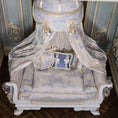 Load image into Gallery viewer, Pale Blue Toile Lit à la Polonaise Canopy Bed by June Clinkscales