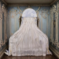 Load image into Gallery viewer, Pale Blue Toile Lit à la Polonaise Canopy Bed by June Clinkscales