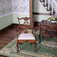 Load image into Gallery viewer, Mark Gooch Silk Upholstered Chippendale Ribbon Back Armchair #2