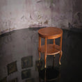 Load image into Gallery viewer, Carved Circular French Guéridon Side Accent Table by Walter Schutter