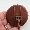 Load image into Gallery viewer, Signed 1980 Hand Carved Tilt-Top Pie Crust Table by Mark Hoffman