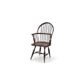 Load image into Gallery viewer, Hand Carved Detailed Sack-Back Windsor Armchair Miniature Dollhouse