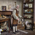 Load image into Gallery viewer, Debbie Dixon-Paver Dark-Haired Tudor Lady Marionette with French Hood 1:12