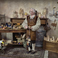 Load image into Gallery viewer, Crusader Knight Marionette Puppet by Loretta Kasza Miniature Dollhouse Toy