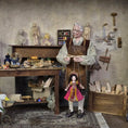 Load image into Gallery viewer, 1:12 Tudor Princess Marionette Puppet Pink & Yellow Gown by Loretta Kasza