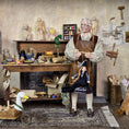 Load image into Gallery viewer, Medieval Princess Black Gown Marionette Puppet by Loretta Kasza