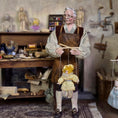 Load image into Gallery viewer, Clown Jester Pierrot Marionette Puppet Doll by Loretta Kasza 1:12