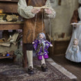Load image into Gallery viewer, Storybook Wise Old Wizard Marionette Puppet Doll by Loretta Kasza