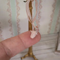 Load image into Gallery viewer, The Doll's Cobbler Pink Ballet Pointe Shoes for Hanging Display