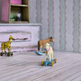 Load image into Gallery viewer, Hand Painted Sweet Lamb Pull Toy for Dollhouse Nursery