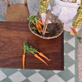 Load image into Gallery viewer, Zara Thompson-Ribeaud Garden Trug Woven Basket Filled with Carrots from the Garden