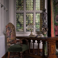 Load image into Gallery viewer, Jim Pounder Art Nouveau Triple Trumpet Bronze Table Lamp Miniature