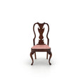 Load image into Gallery viewer, David Booth Queen Anne Pink Silk Upholstered Side Chair