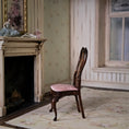 Load image into Gallery viewer, David Booth Queen Anne Pink Silk Upholstered Side Chair