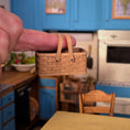 Load image into Gallery viewer, Al Chandronnait Handwoven Picnic Splint Gathering Basket