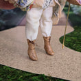 Load image into Gallery viewer, Victorian Lady with Lilac Parasol Basket Flower Seller Doll by Barbara Johnson
