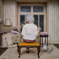Load image into Gallery viewer, Julie Campbell Clay Embroidering Grandmother Granny Dollhouse Doll