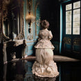 Load image into Gallery viewer, Loretta Kasza Victorian or Edwardian Lady Dollhouse Doll in Champagne Silk Gown
