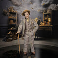Load image into Gallery viewer, Friendly Victorian Southern Gentleman with Cane Porcelain Dollhouse Doll