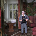 Load image into Gallery viewer, Realistic 1920s or 1930a Gentleman in Houndstooth Suit Clay Dollhouse Doll