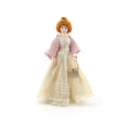 Load image into Gallery viewer, Red Haired Edwardian Lady Porcelain Doll Antique Lace Batiste Gown & Pink Shawl