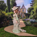 Load image into Gallery viewer, Loretta Kasza Victorian Green Silk Afternoon Garden Gown Lady Porcelain Dollhouse Doll