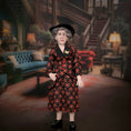 Load image into Gallery viewer, Elderly Lady in Black & Red Silk Dress Doll Artisan Hand Sculpted Clay Dollhouse Doll