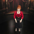 Load image into Gallery viewer, Julie Campbell Mature Redhead Lady Dollhouse Doll in Red & Black Ensemble, Poseable