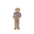 Load image into Gallery viewer, Sharon Cariola Camper Gentleman Dad Older Man Doll with Marshmallow Stick, Clay