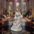 Load image into Gallery viewer, Loretta Kasza Blonde Victorian Lady Doll in Ivory Silk & Lace Gown Doll