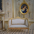 Load image into Gallery viewer, Aurearte Spain Hand Painted Louis XV Rococo Canapé Sofa with Silk Fringe