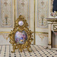 Load image into Gallery viewer, Antique Austrian Working Viennese Rococo Bronze Enamel Miniature Clock