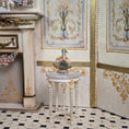 Load image into Gallery viewer, Marsha Hedrick Porcelain Openwork Floral Basket Dollhouse Miniature