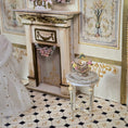 Load image into Gallery viewer, Marsha Hedrick Porcelain Openwork Floral Basket Dollhouse Miniature
