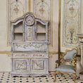 Load image into Gallery viewer, Aurearte Swedish Gustavian Clock Secretary Cabinet Dollhouse Miniature