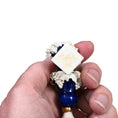 Load image into Gallery viewer, Vince Stapleton Pair of Porcelain Cobalt Blue Urns with Grapes 1:12 Scale