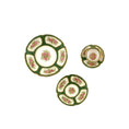 Load image into Gallery viewer, Teresa Welch 2014 Green & Pink Rose 4-Piece Place Setting