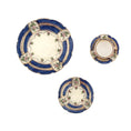 Load image into Gallery viewer, Teresa Welch 2000 Cobalt Blue & Pink Floral 4-Piece Place Setting
