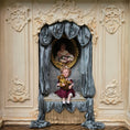 Load image into Gallery viewer, Irina Martin Seated Young Little Girl Dollhouse Doll with Her Teddy Bear