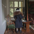 Load image into Gallery viewer, Doris Tussing Elegant Lady Dollhouse Doll Reminiscing with a Teddy Bear