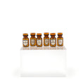 Load image into Gallery viewer, Mini Mundus Set of 6 Amber Glass Apothecary Bottles Style F Group 1