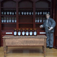 Load image into Gallery viewer, Mini Mundus Set of 6 Amber Glass Apothecary Bottles Style F Group 2