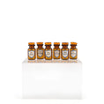 Load image into Gallery viewer, Mini Mundus Set of 6 Amber Glass Apothecary Bottles Style F Group 3