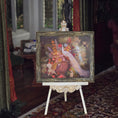 Load image into Gallery viewer, Paul Saltarelli White Peacock with Cockatoos and Flowers 2001 Oil Painting